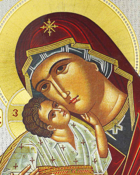 Ikone 15 x 20 cm cm, Madonna Glykophilousa